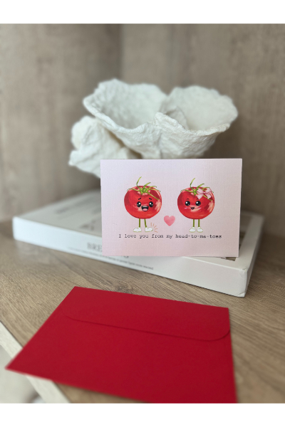 Greeting Card - Head To-ma-toes